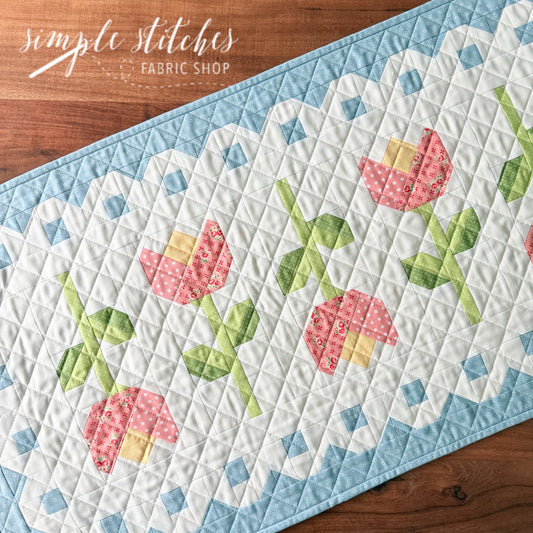 Spring Lace Tulips Runner Pattern