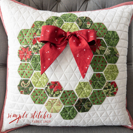 A Hexie Christmas Pillow Pattern