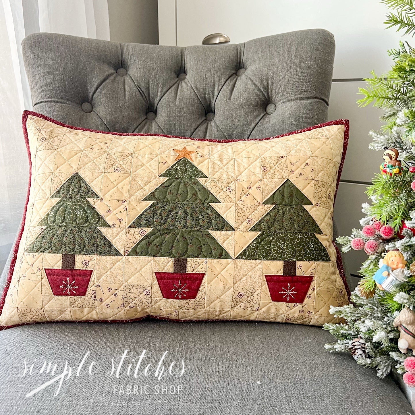Vintage Tree Farm Pillow Pattern