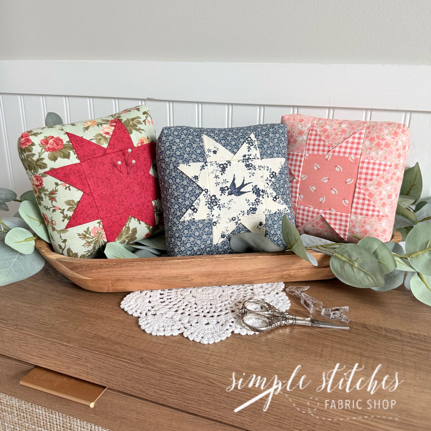 Folded Star Pincushion Pattern