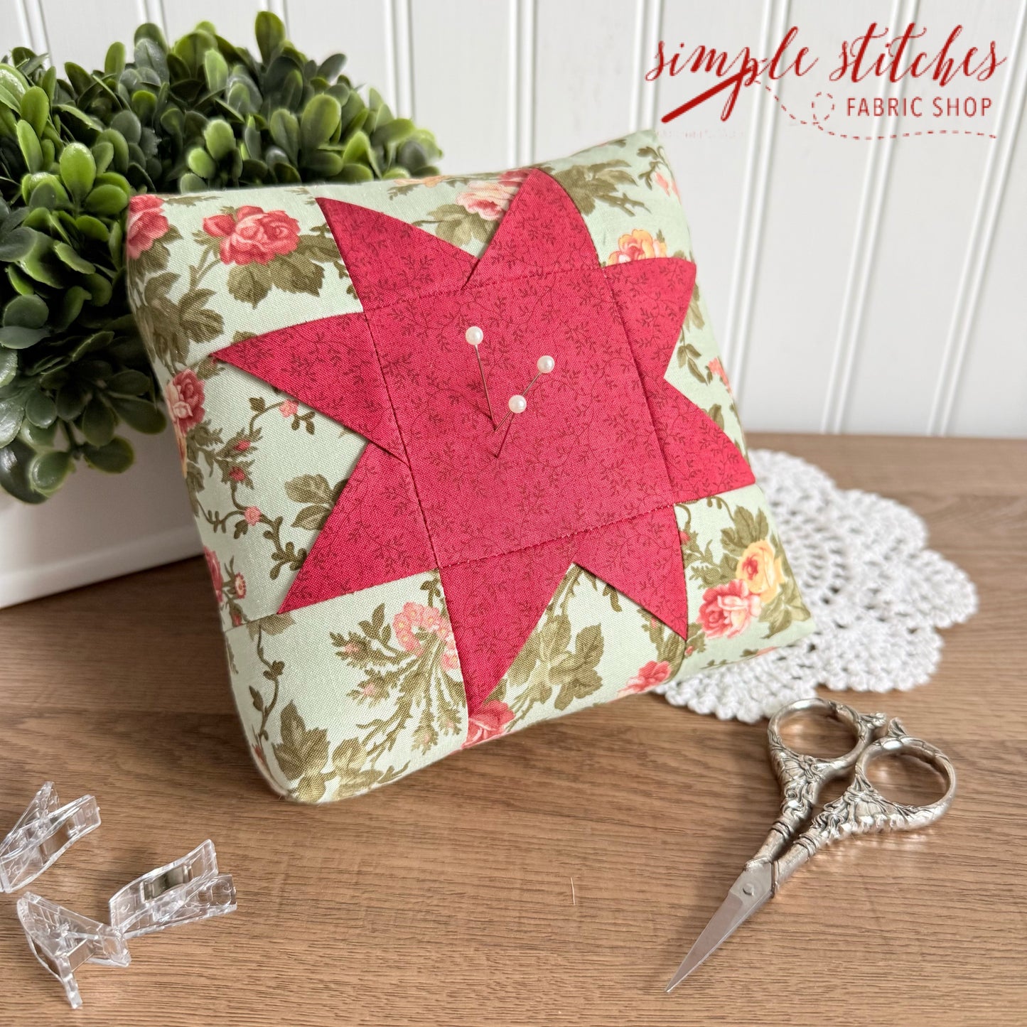Folded Star Pincushion Pattern