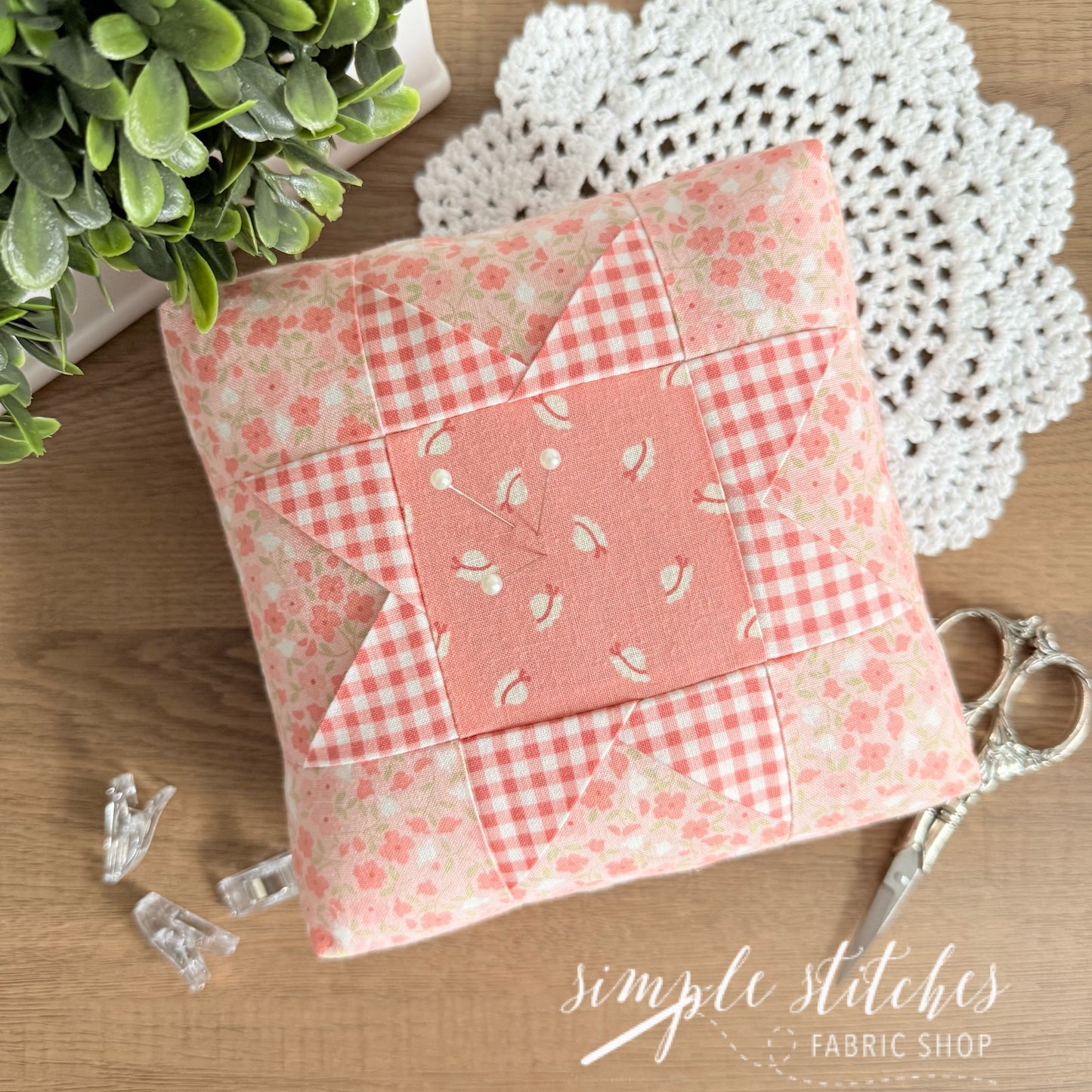 Folded Star Pincushion Pattern