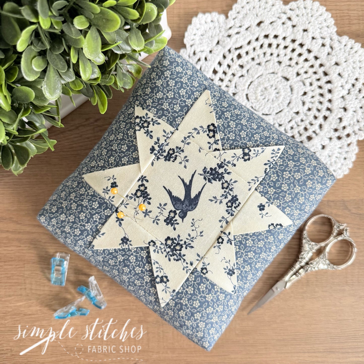 Folded Star Pincushion Pattern
