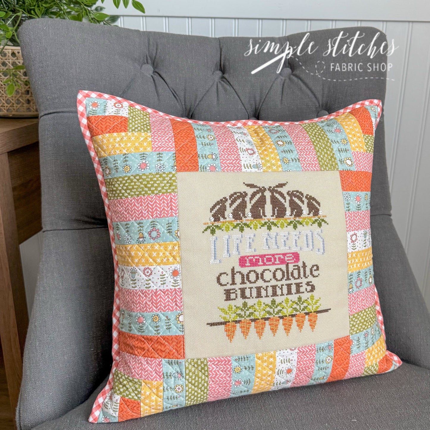 More Chocolate Bunnies Pillow Pattern