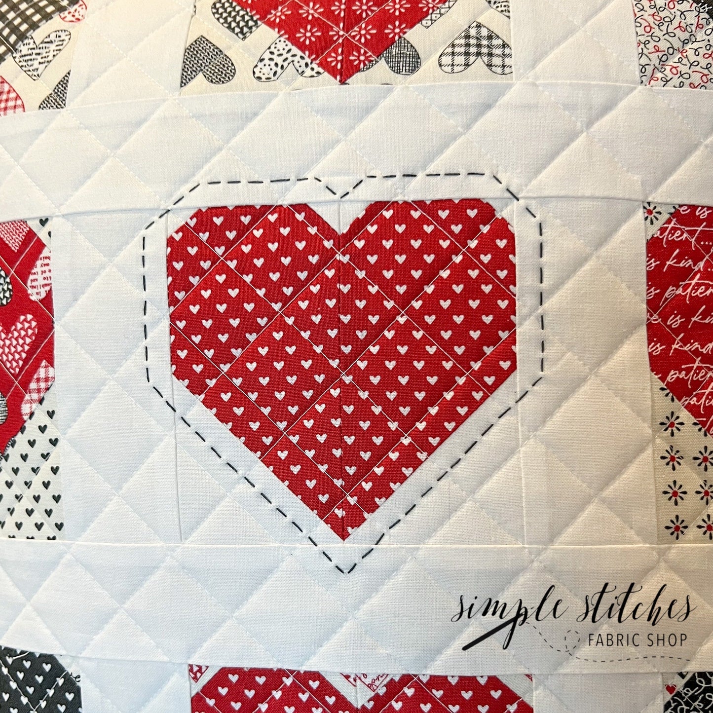 Flirty Hearts Pillow Pattern