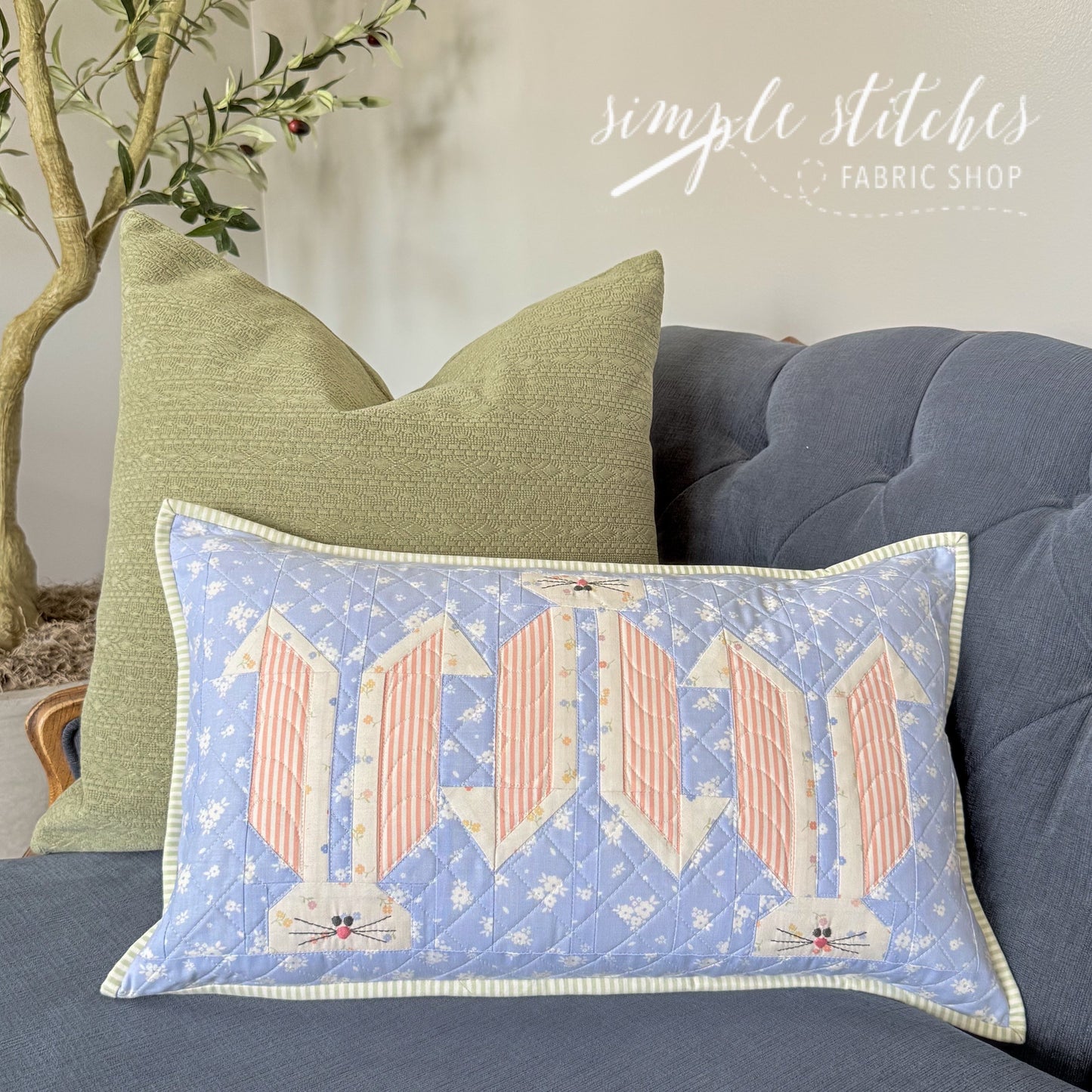 Garden Patch Bunny Pillow Pattern