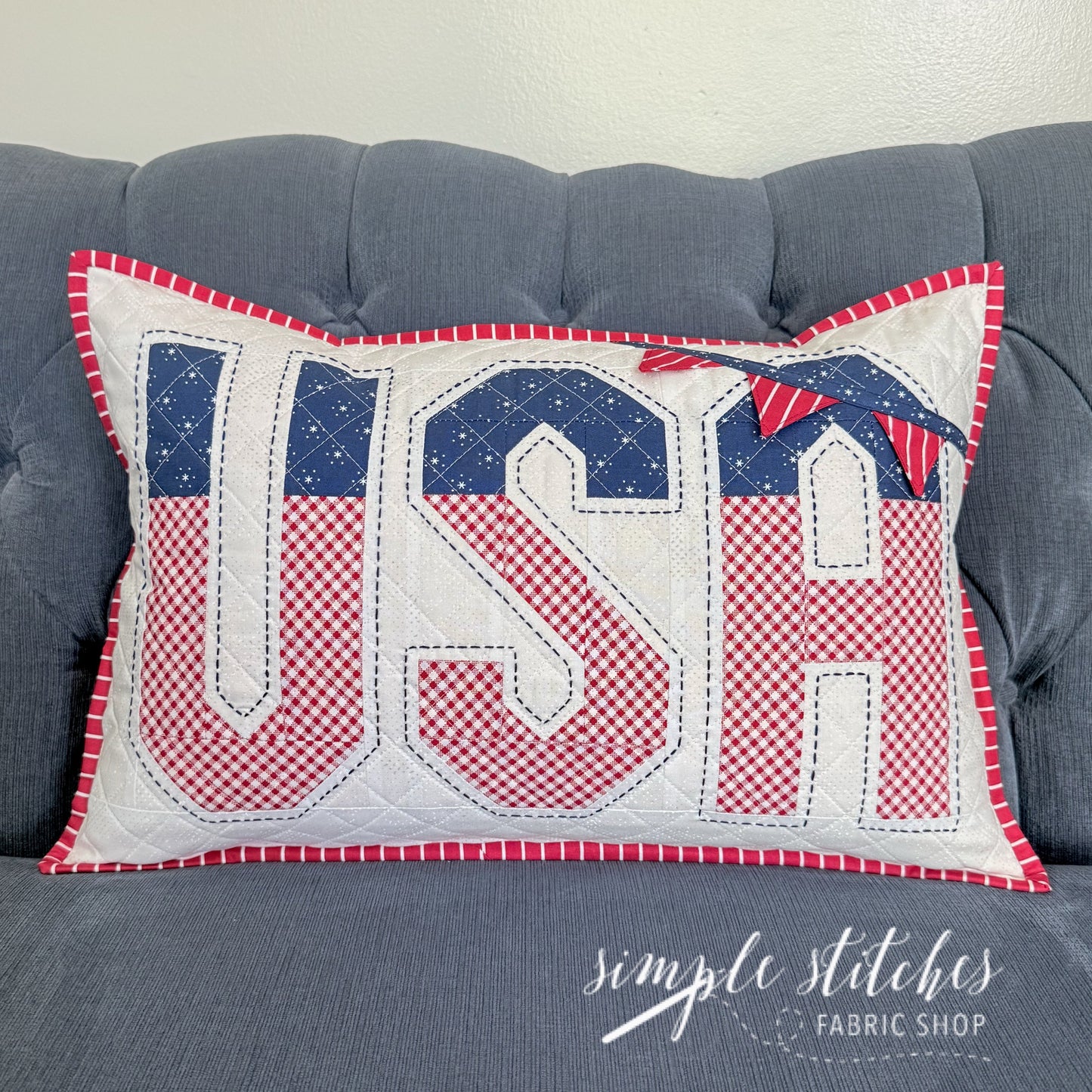 Vintage USA Pillow Pattern