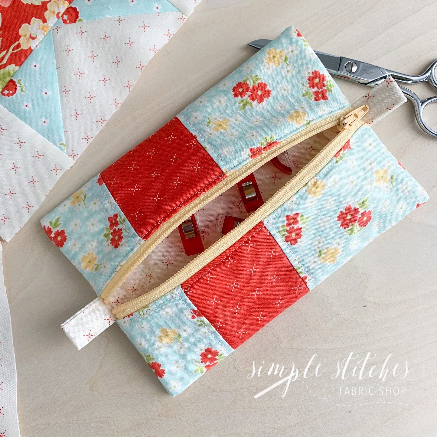 Flat Sack Notions Bag Pattern