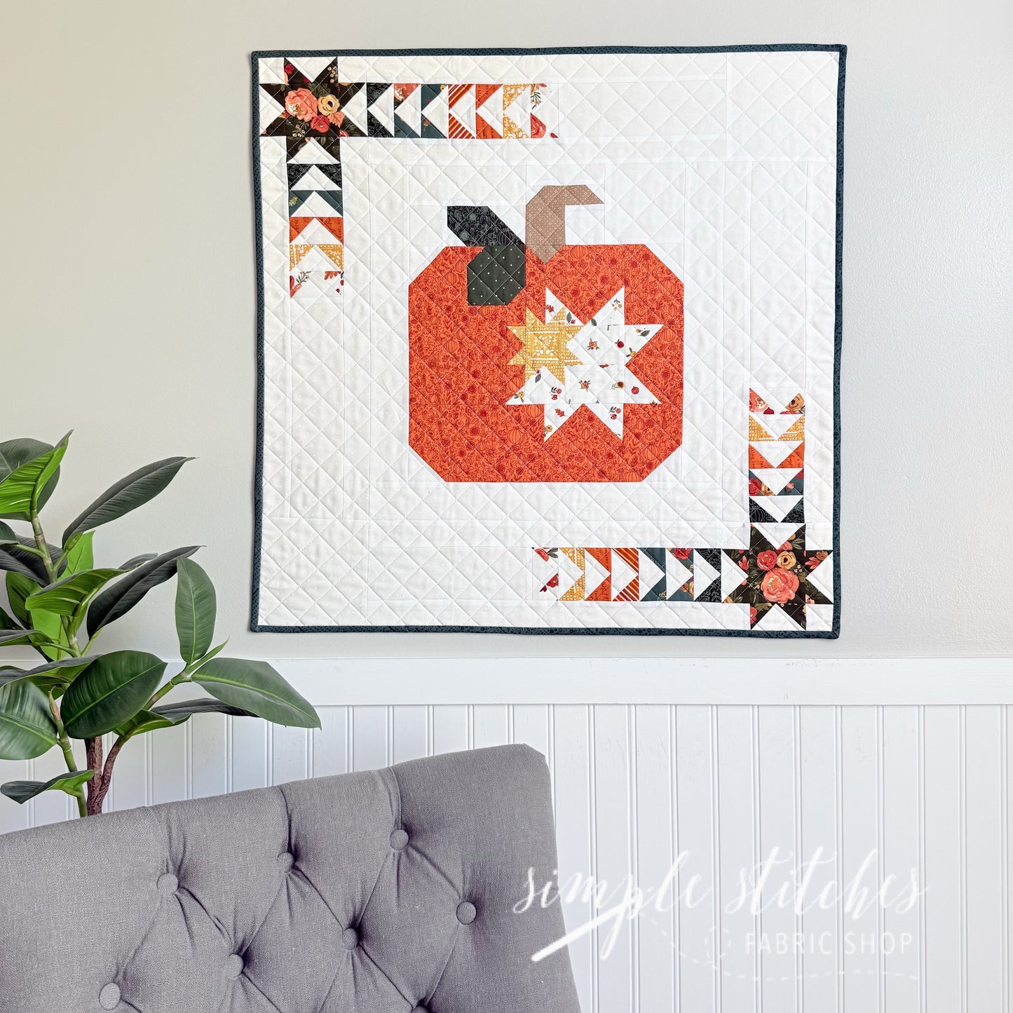 Pumpkin Fade Away Mini Quilt Pattern