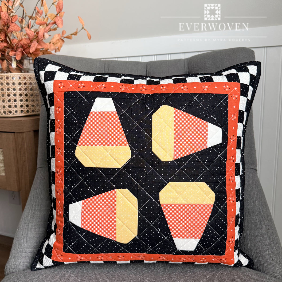 Candy Corn Season Runner & Pillow Pattern