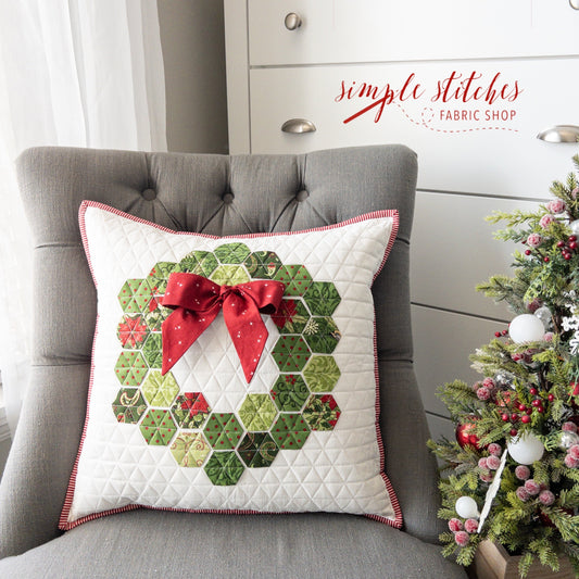 A Hexie Christmas Pillow Pattern