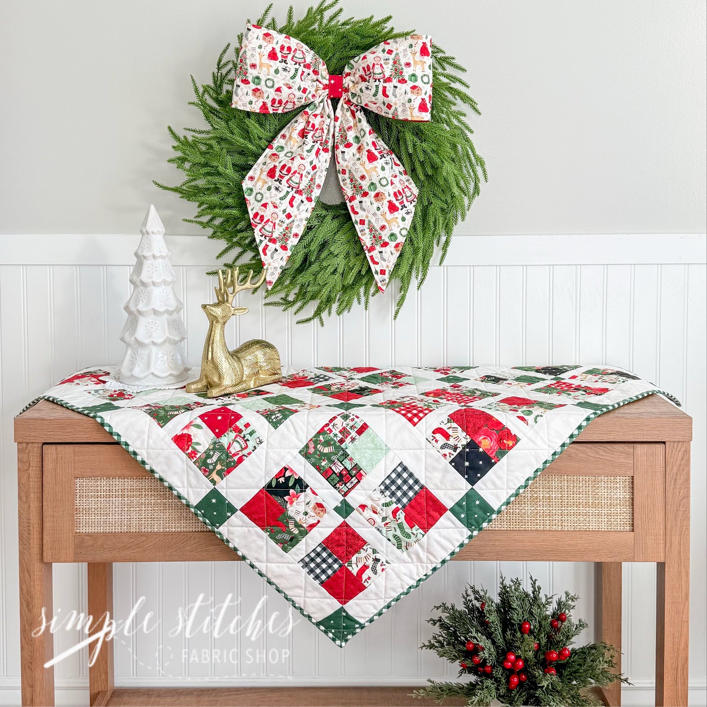 Farmhouse Four Square Quilt/Topper Pattern